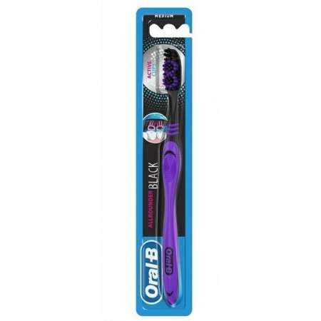 Oral-B All Rounder Black Medium zubná kefka 1ks