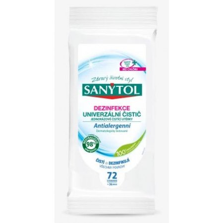 Sanytol univerzálne antialergenné utierky 72ks