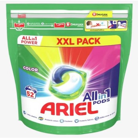 Ariel Color gélove tablety na pranie XXL 52ks sáčok