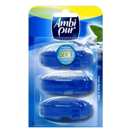 Ambi Pur Fresh Water & Mint gélová WC záveska 3x55ml