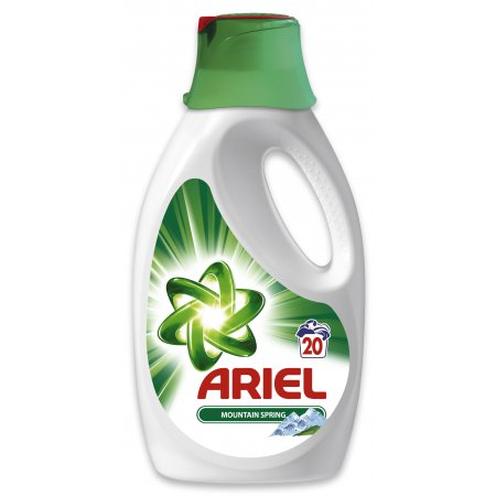 Ariel Mountain Spring tekutý prací gél na biele prádlo 20 dávok 1,3l