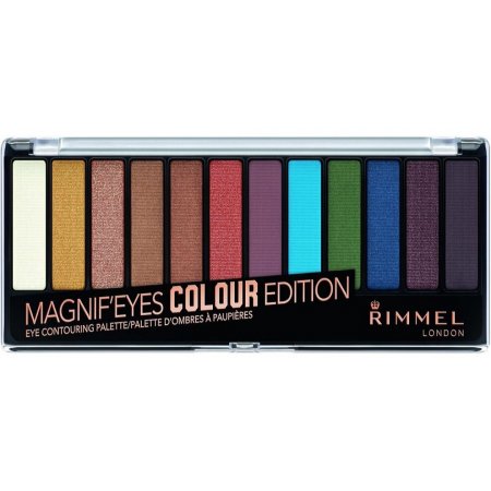 Rimmel MAGNIF´EYES Color Edition kazeta tieňov 12-kusová 14,16g