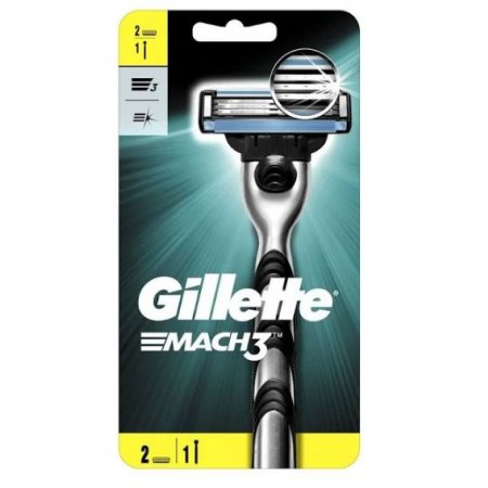 Gillette Mach3 strojček +2ks náhradná hlavica