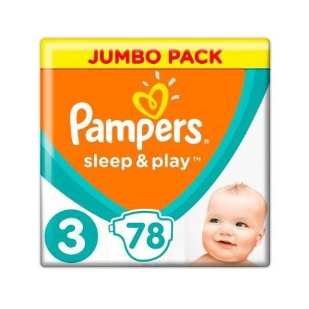 Pampers Jumbo Pack Sleep&Play Midi 6-10kg 78ks