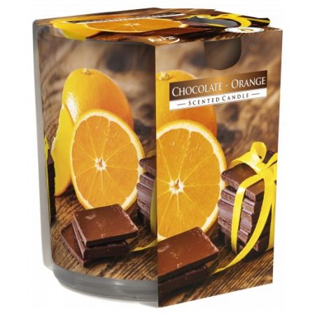 Bispol Chocolate - Orange vonná sviečka v skle SN72S-54